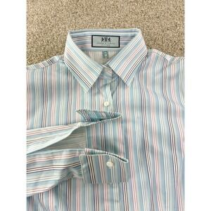 Hawes & Curtis Womens 10UK/6US Fitted Striped Shirt French Cuffs Striped Career